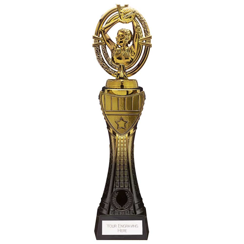 Maverick Heavyweight Netball Award Black Gold Mm