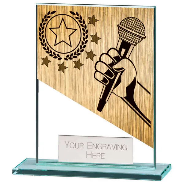 Mustang Karaoke Jade Glass Award 110mm