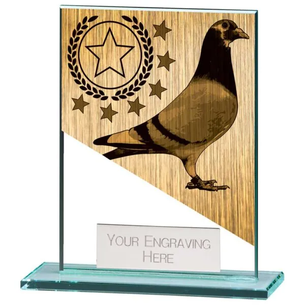 Mustang Pigeon Jade Glass Award 110mm