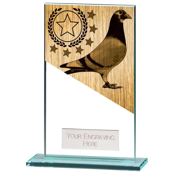 Mustang Pigeon Jade Glass Award 140mm