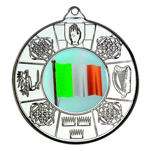 FOUR PROVINCES MEDAL (1in CENTRE) SILVER - 2in