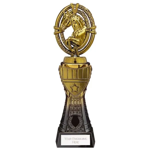 Maverick Heavyweight Equestrian Award Black & Gold 250mm