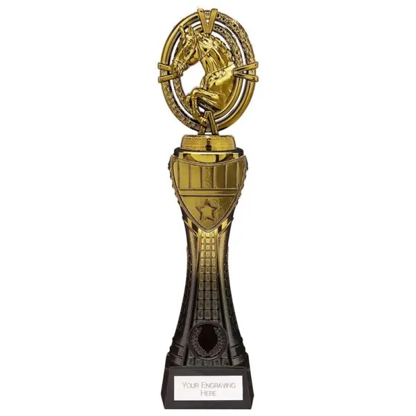 Maverick Heavyweight Equestrian Award Black & Gold 290mm