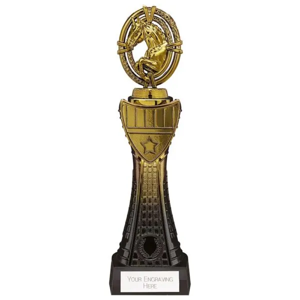 Maverick Heavyweight Equestrian Award Black & Gold 315mm