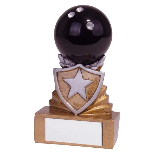 Shield Ten Pin Bowling Mini Award 95mm